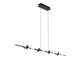 M6418  AdnLinear Pendant 12 Light 36W LED Black